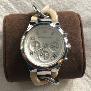 Michael Kors women’s silver link watch